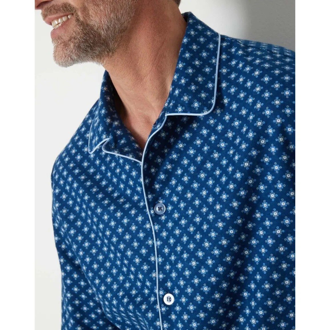 by - Pyjama classique flanelle pur coton