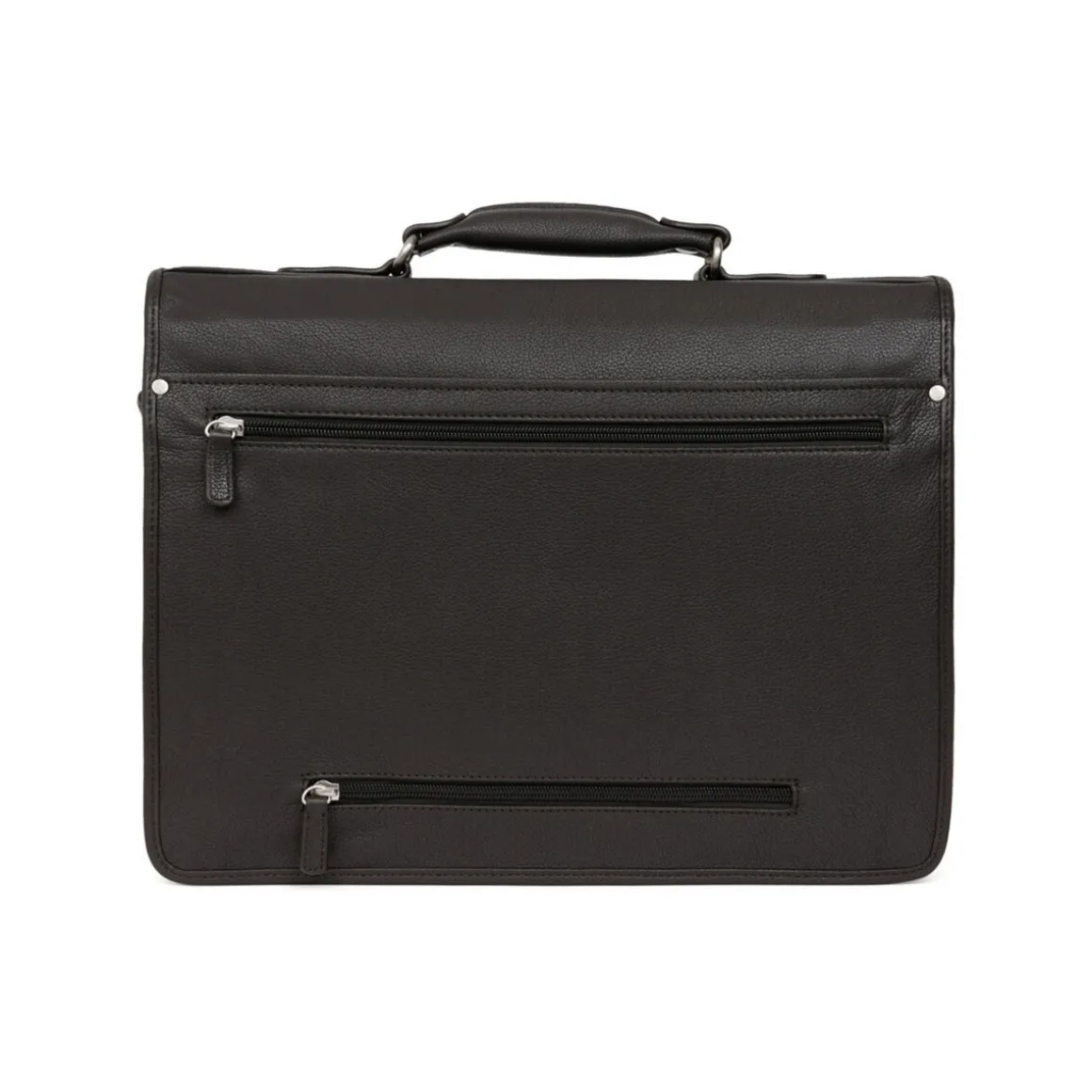 Cartable en cuir Ref 54444 Noir 38*28*14