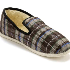 Charentaises mixtes fourrées laine