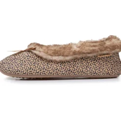 Chaussons ballerines Femme Léopard