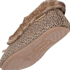 Chaussons ballerines Femme Léopard