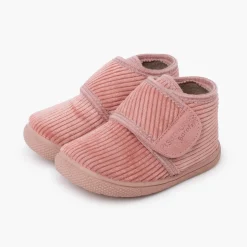 Chaussons Barefoot Velours Côtelé Fermeture À Scratch
