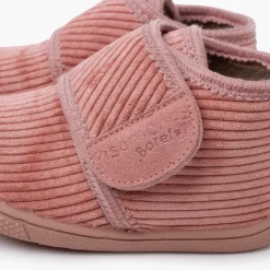 Chaussons Barefoot Velours Côtelé Fermeture À Scratch