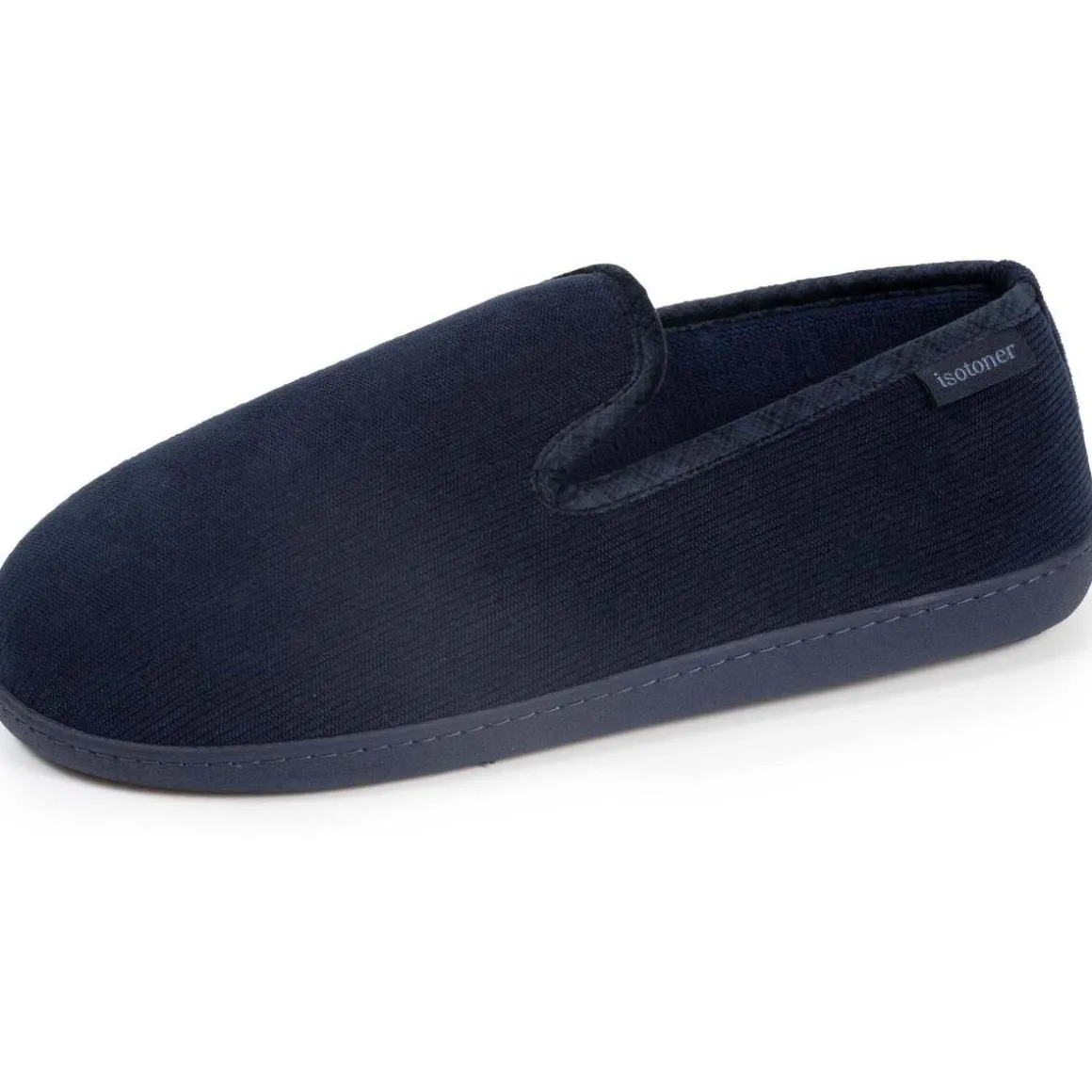 Chaussons charentaises Homme Marine velours