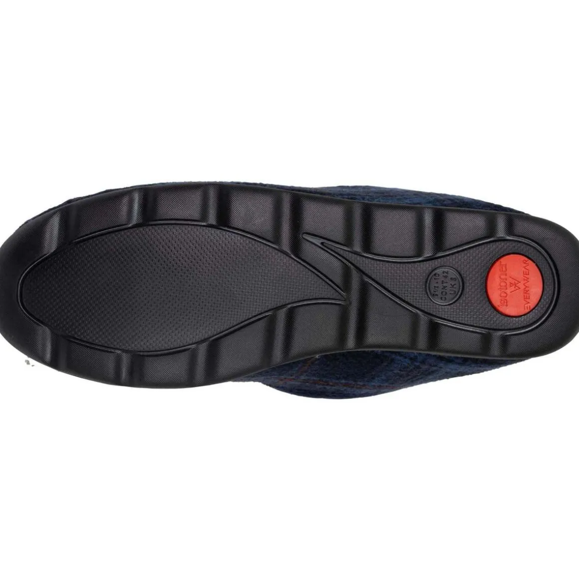 Chaussons charentaises Homme Tartan bleus