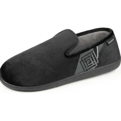 Chaussons charentaises Homme Noir Diamant
