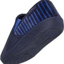 Chaussons mocassins Junior rayés Marine