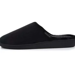 Chaussons mules Homme Noir imprimé