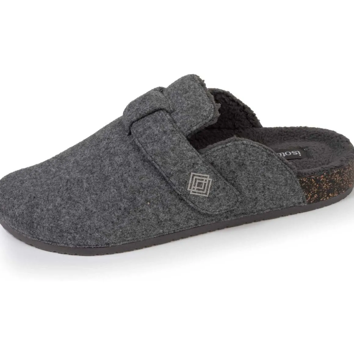 Chaussons sabots Homme Gris chiné