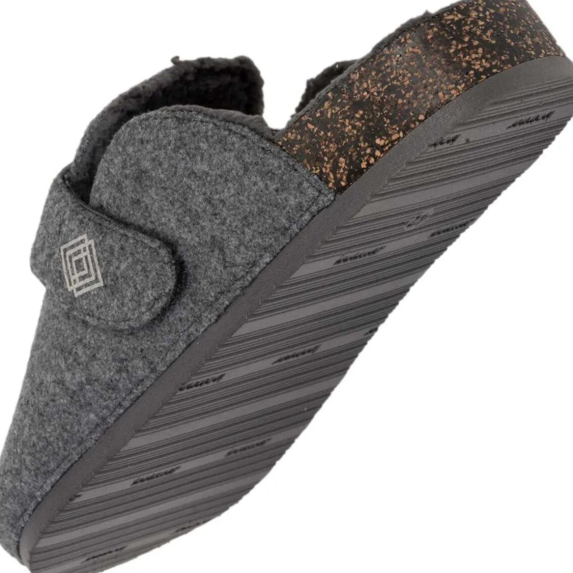 Chaussons sabots Homme Gris chiné