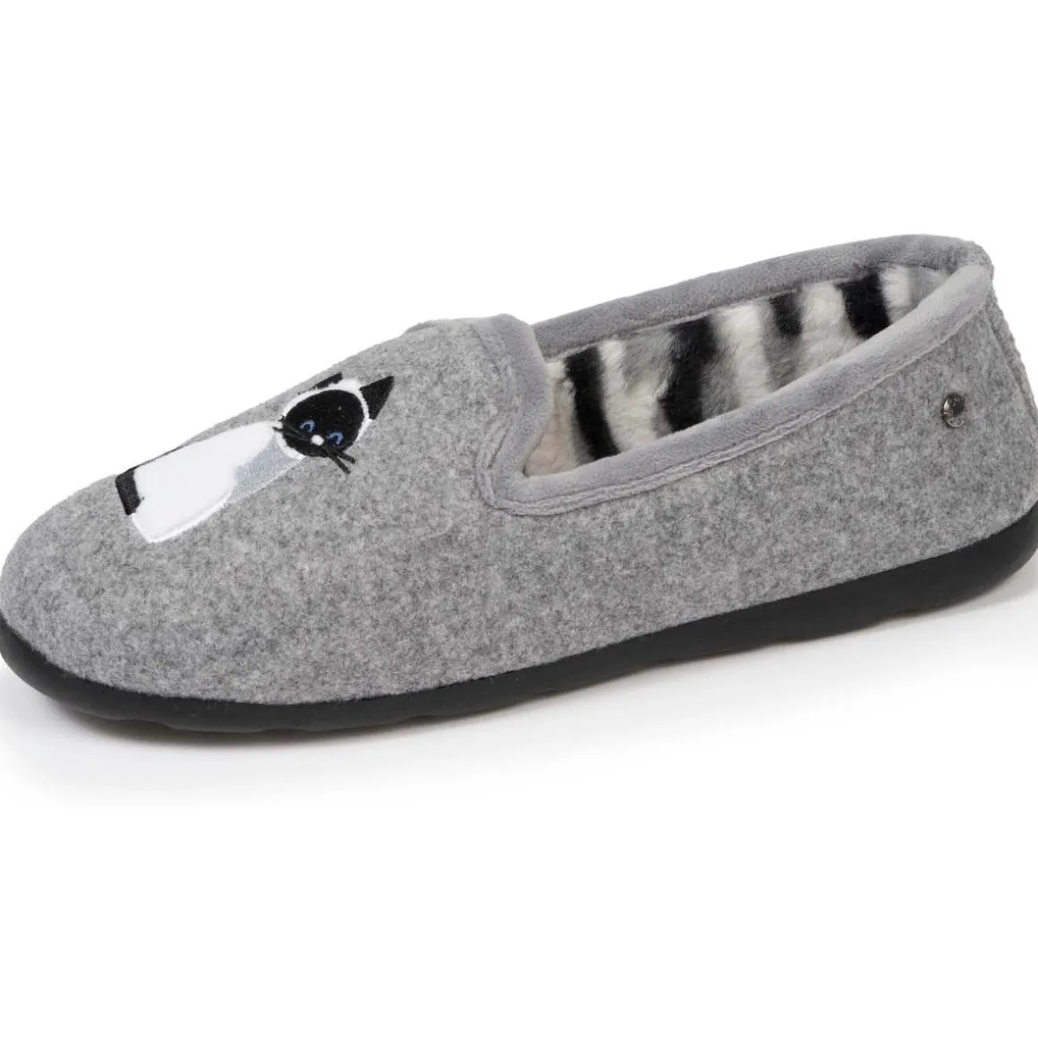 Chaussons slippers Femme Gris
