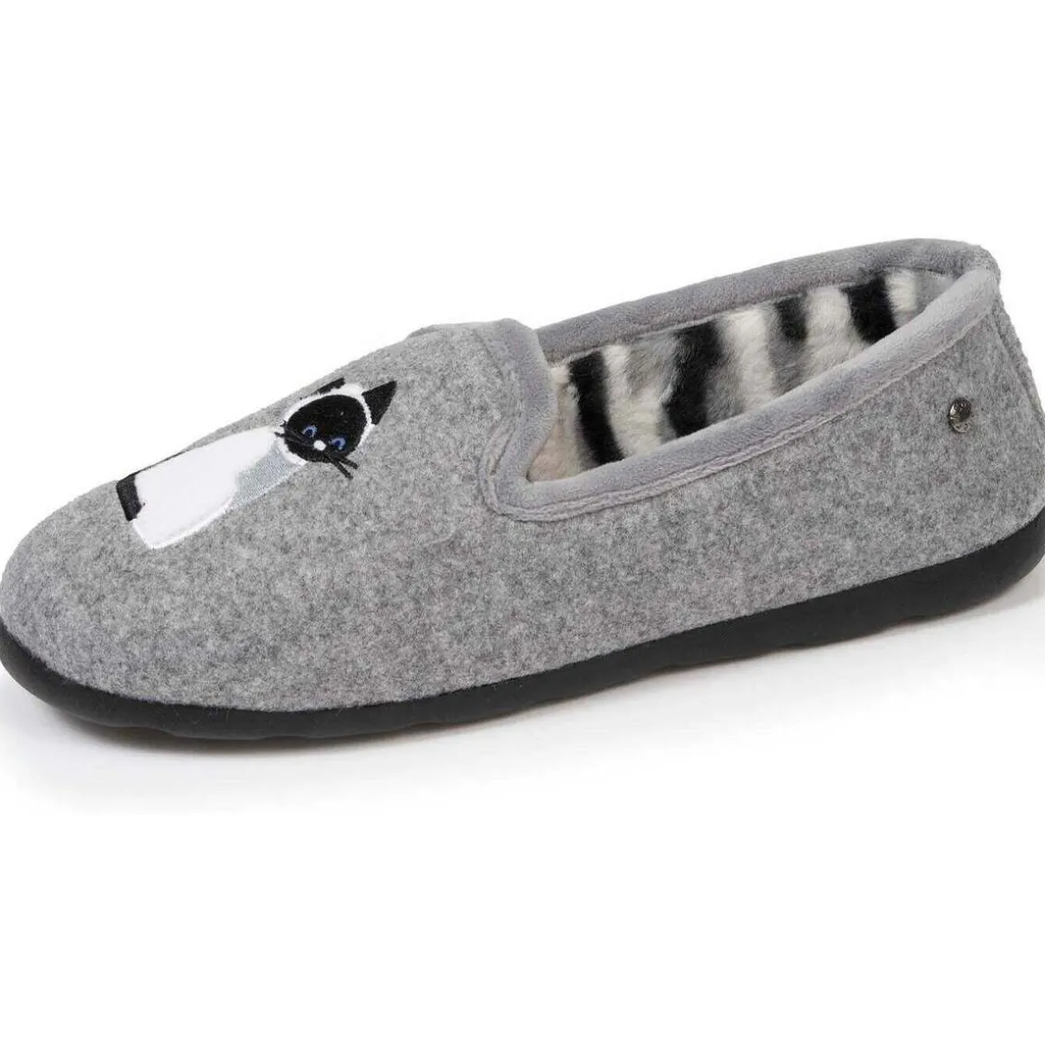 Chaussons slippers Femme Gris