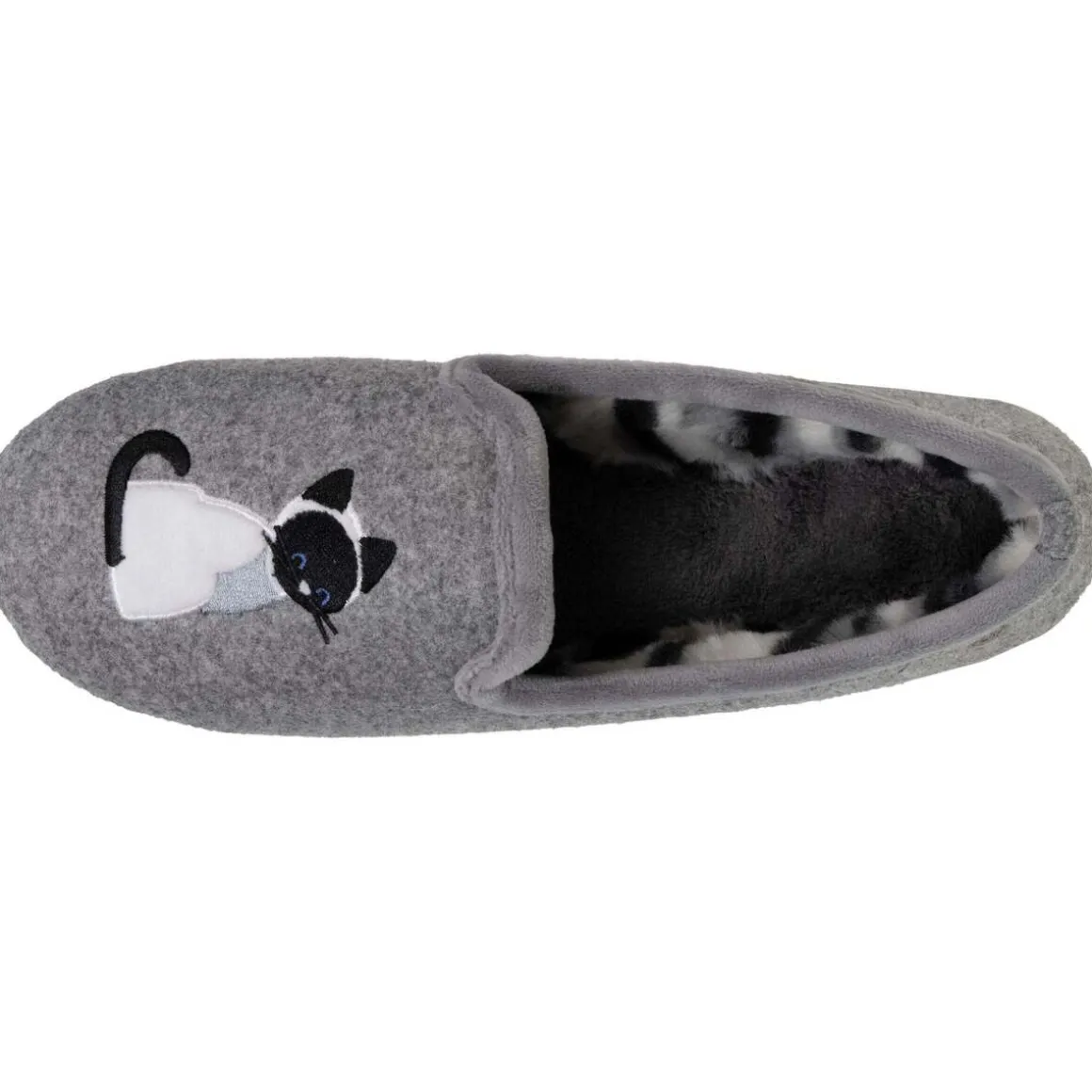 Chaussons slippers Femme Gris
