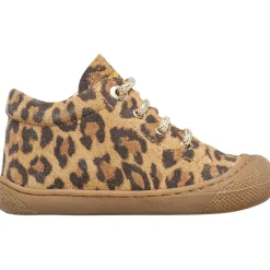 Chaussures premiers pas en suède imprimé léopard COCOON