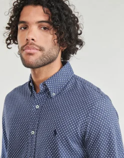 CHEMISE AJUSTEE COL BOUTONNE EN POLO FEATHERWEIGHT