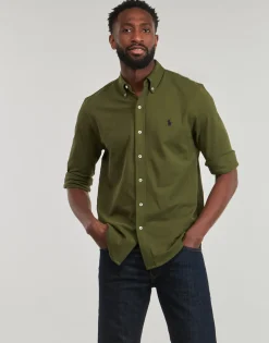CHEMISE AJUSTEE COL BOUTONNE EN POLO FEATHERWEIGHT