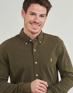 CHEMISE AJUSTEE COL BOUTONNE EN POLO FEATHERWEIGHT