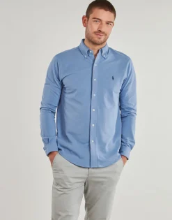CHEMISE AJUSTEE COL BOUTONNE EN POLO FEATHERWEIGHT
