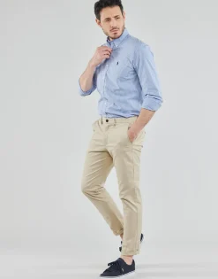 CHEMISE AJUSTEE EN POPLINE DE COTON COL BOUTONNE