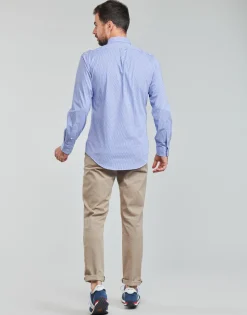 CHEMISE AJUSTEE SLIM FIT EN POPELINE RAYE