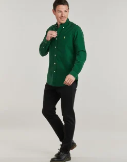 CHEMISE AJUSTEE SLIM FIT EN OXFORD LEGER