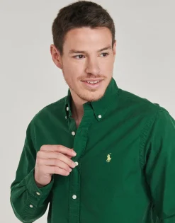 CHEMISE AJUSTEE SLIM FIT EN OXFORD LEGER