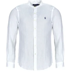 CHEMISE AJUSTEE SLIM FIT EN LIN COL MAO