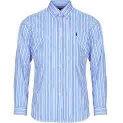 CHEMISE COUPE DROITE EN POPLINE DE COTON COL BOUTONNE