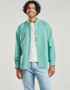 CHEMISE DROITE CUSTOM EN OXFORD LEGER