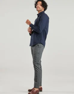 CHEMISE DROITE CUSTOM EN OXFORD LEGER