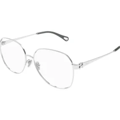 CH0307O Cadres Optiques, Argent/Transparent, 58 mm