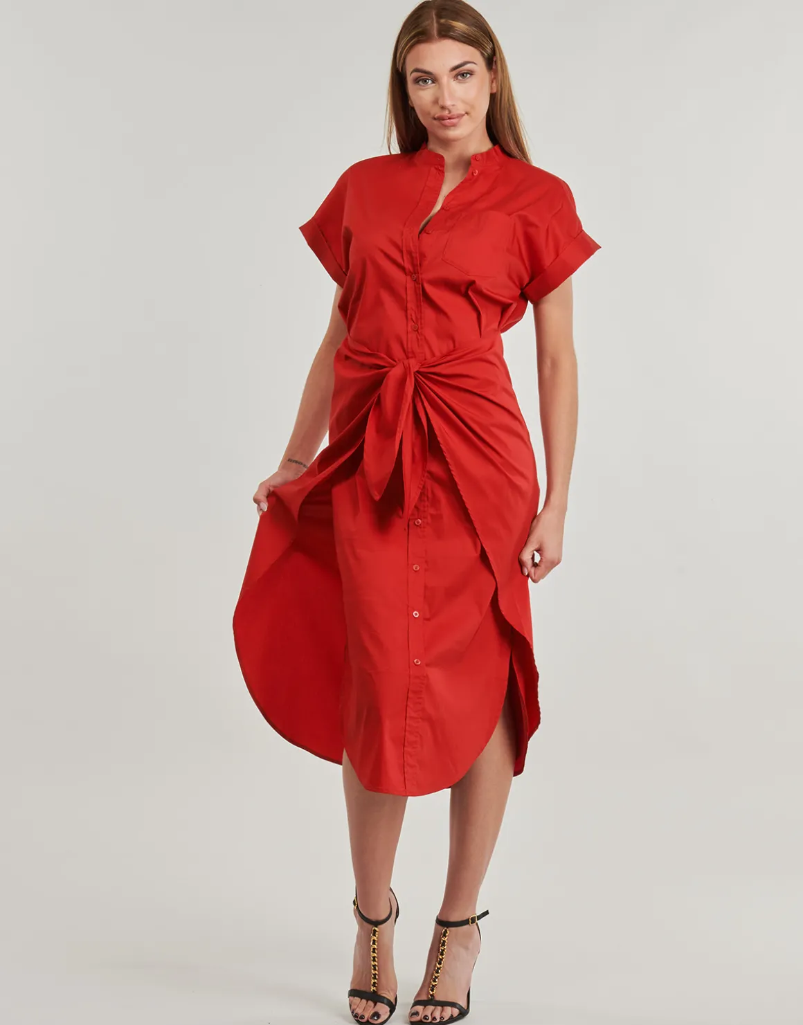 CHONIE-SHORT SLEEVE-DAY DRESS