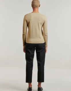 CO JERSEY STITCH LS V-NK SWEATER