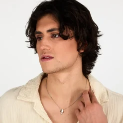 Collier en argent 925/1000 recyclé et diamant