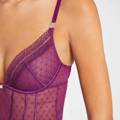 Corset armatures violet Cléo