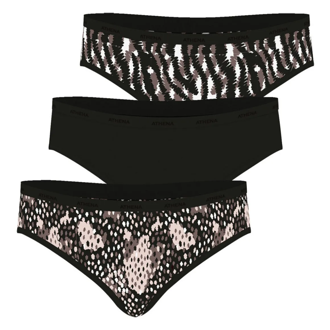 Culottes, lot de 3, ECOPACK MODE