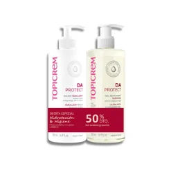 Da Protect Baume Émolient 500 Ml + Gel Nettoyant 500 Ml Pack 2