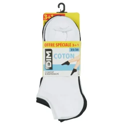DIM SOCQUETTE COTON PACK X4