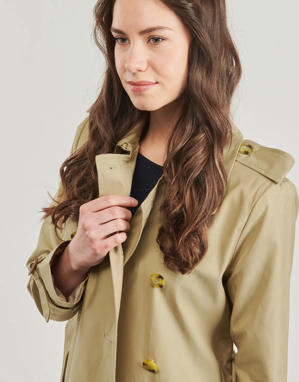 DOUBLE BELT LINED COAT