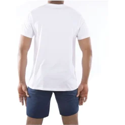 Ensemble homme Pyjama court T-shirt col rond bicolore