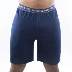 Ensemble homme Pyjama court T-shirt col rond bicolore