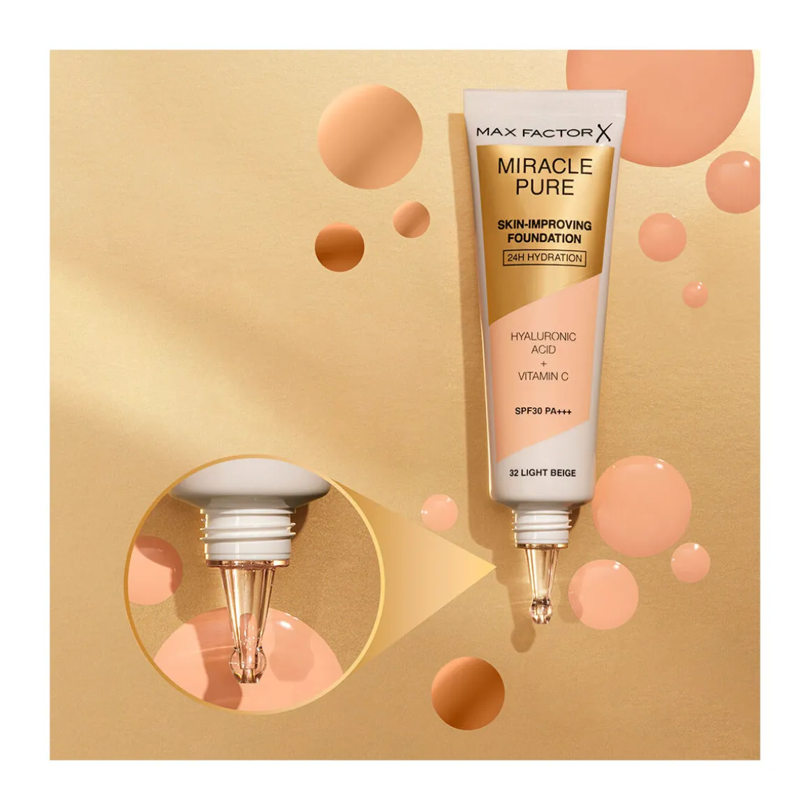 Fond De Teint Améliorant La Peau Miracle Pure Hydratation 24h S