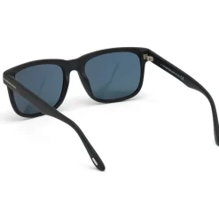 FT0775 STEPHENSON Lunettes de soleil, Noir/Vert, 56 mm