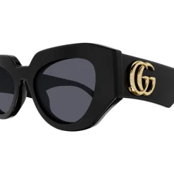 GG1421S Lunettes de soleil, Noir/Gris, 51 mm