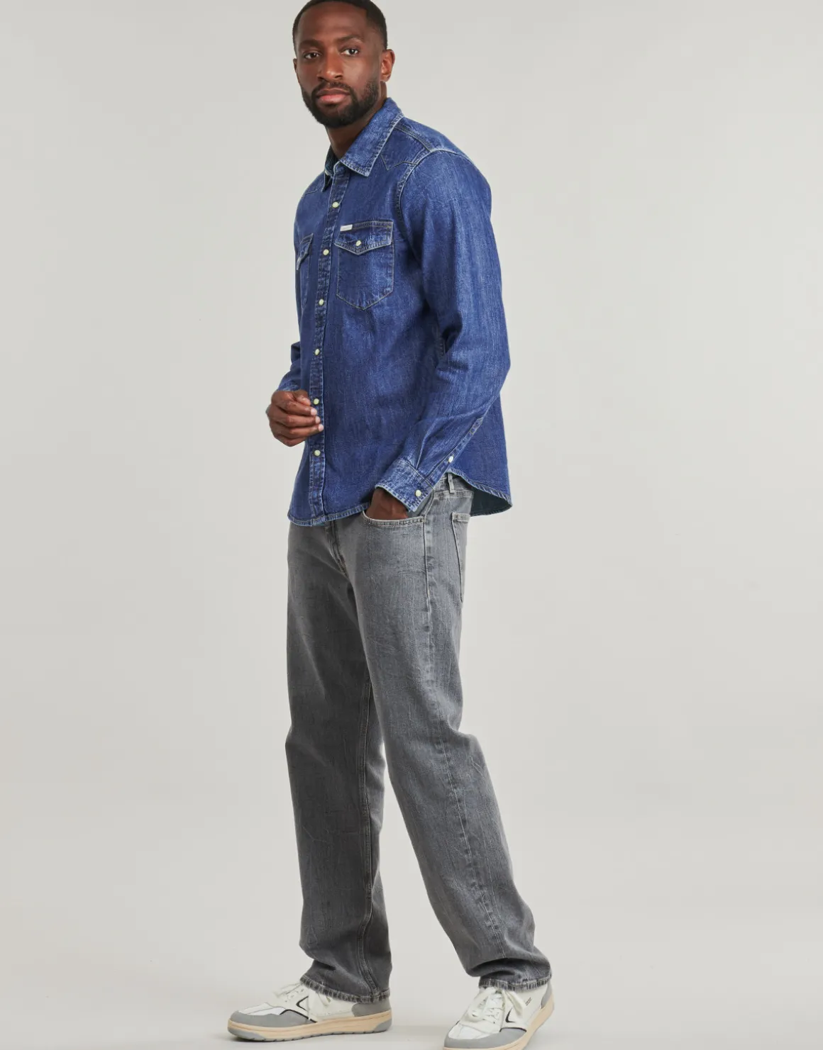 GJ SLIM LS DENIM