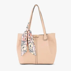 Grand sac shopper nude Priska