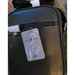 Grande sacoche en cuir de vachette gras