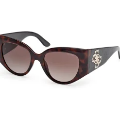 GU00202 Lunettes de soleil, Havana/Marron, 54 mm
