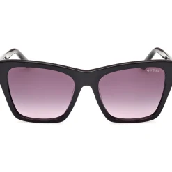 GU00113 Lunettes de soleil, Noir/Fumée, 55 mm