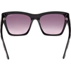 GU00113 Lunettes de soleil, Noir/Fumée, 55 mm